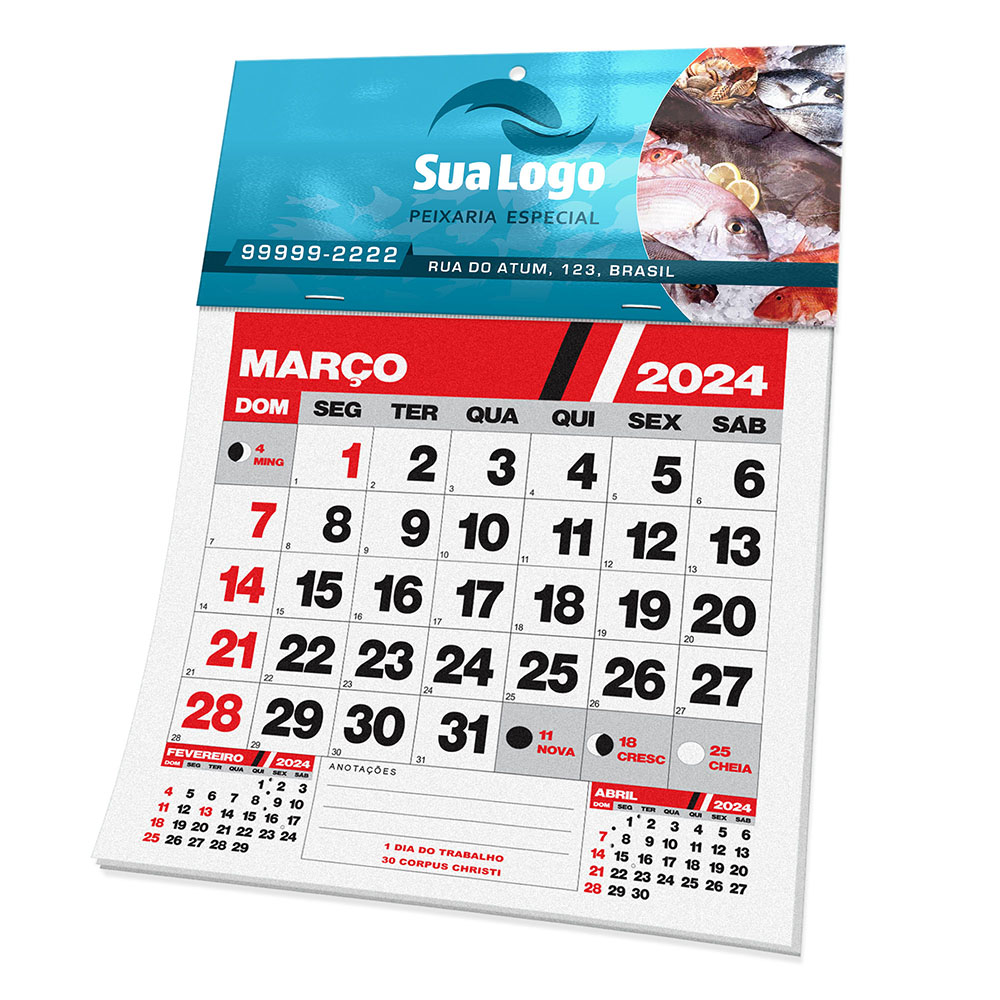 CALENDÁRIOS E FOLHINHAS 2026